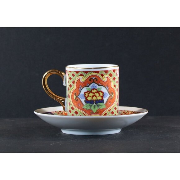 OMC Otagiri Mercantile Company Teacup and Saucer Demitasse 1950s GC - Picture 5 of 13